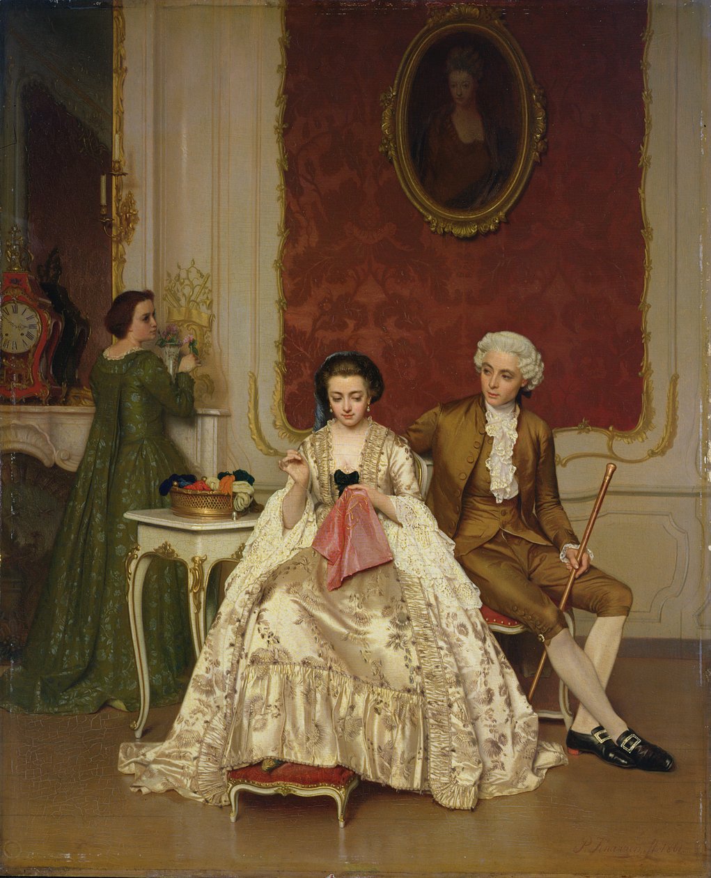 嫉妬、1861 作： Petrus Renier Hubertusのきしみ