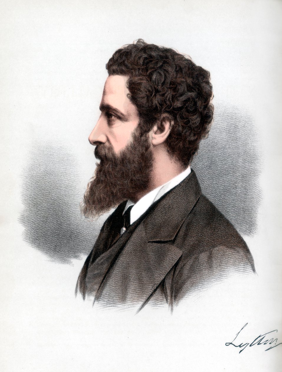 Robert Bulwer-Lytton、初代リットン伯爵、英国の詩人で政治家、c1890。 作： ペッターとガルピン・カッセル