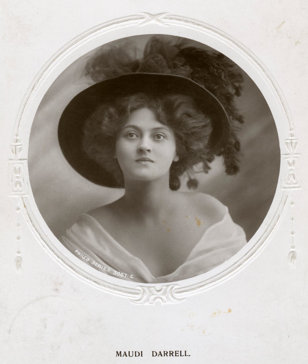 マウディダレル、イギリスの女優、c1908。 作： Philco Publishing Company