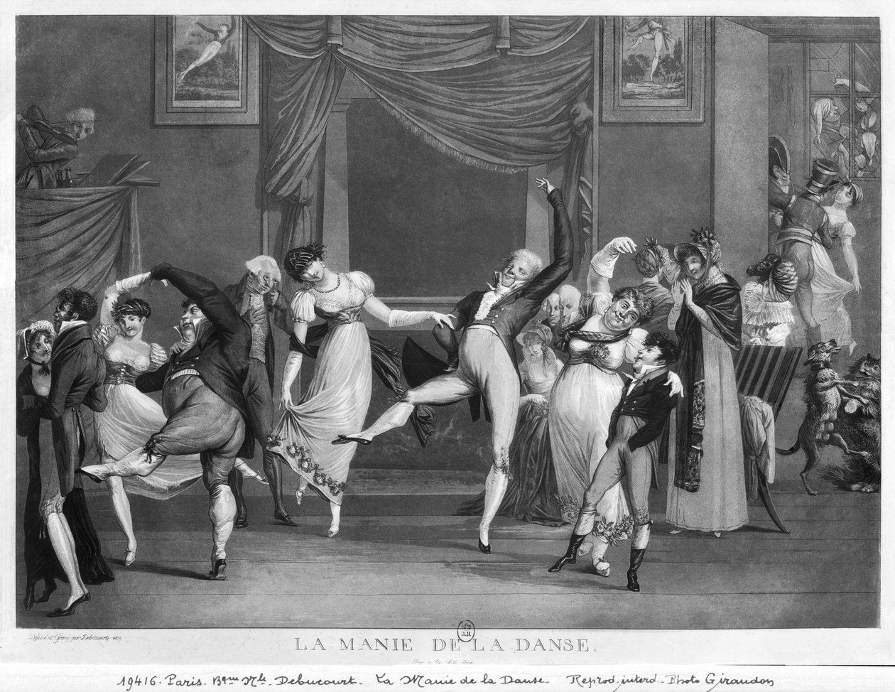 ダンスマニア、1809 作： フィリベール・ルイ・デビューコート