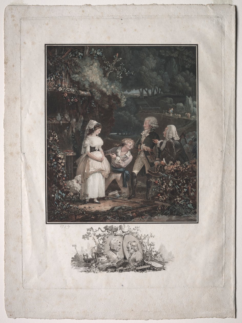 アネットとルビン、1789年。 作： フィリベール・ルイ・デビューコート