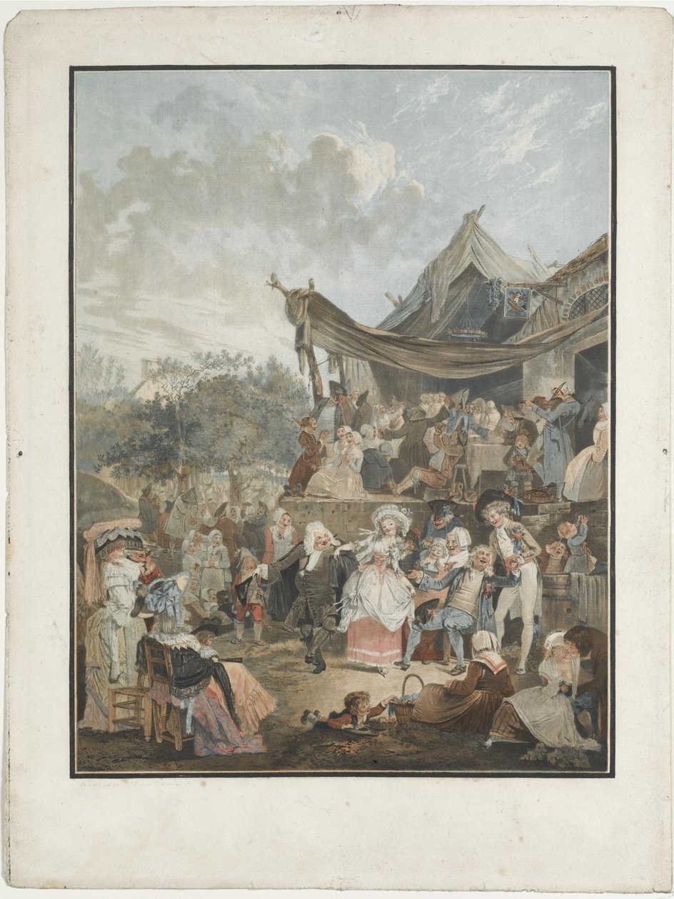 花嫁のメヌエットのメヌエット、1786年 作： フィリベール・ルイ・デビューコート