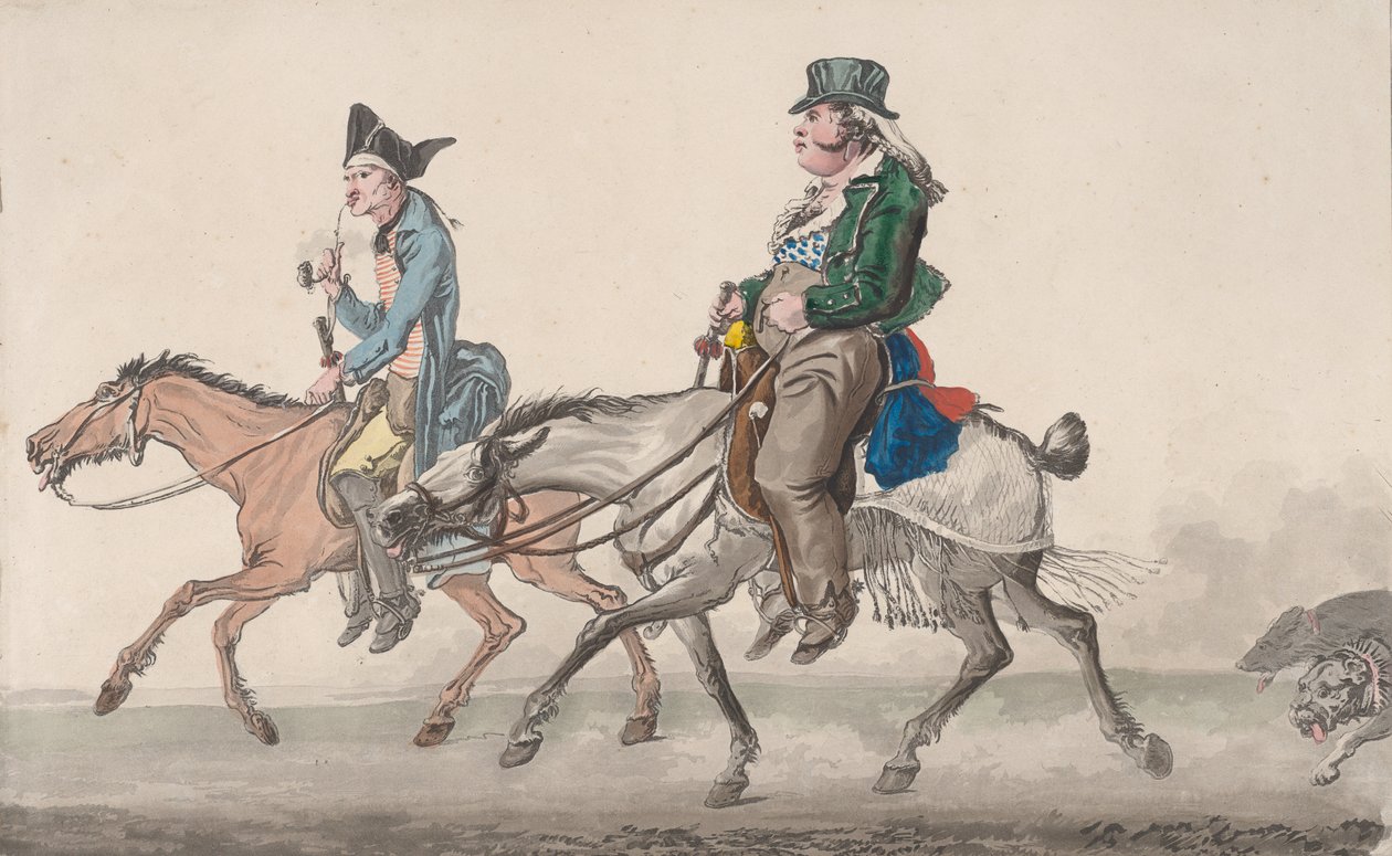 ポワシーへの道、1816年。 作： フィリベール・ルイ・デビューコート