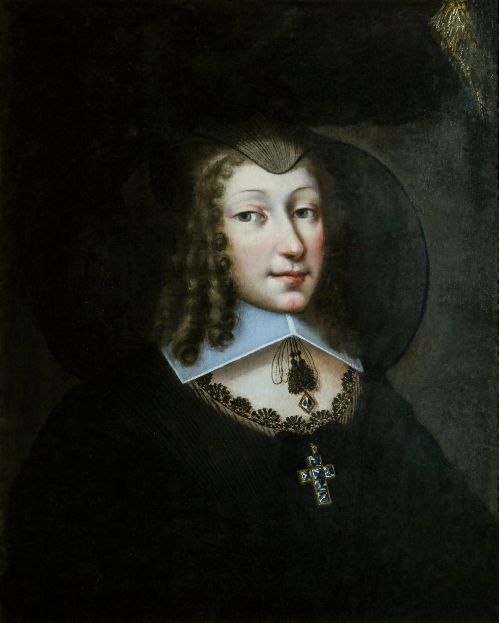 フランスのクリスティーヌ マリー 1606 ～ 1663 年、未亡人のドレスを着たサヴォイア公爵夫人、1638 ～ 1640 年。 作： フィリベール・トレット