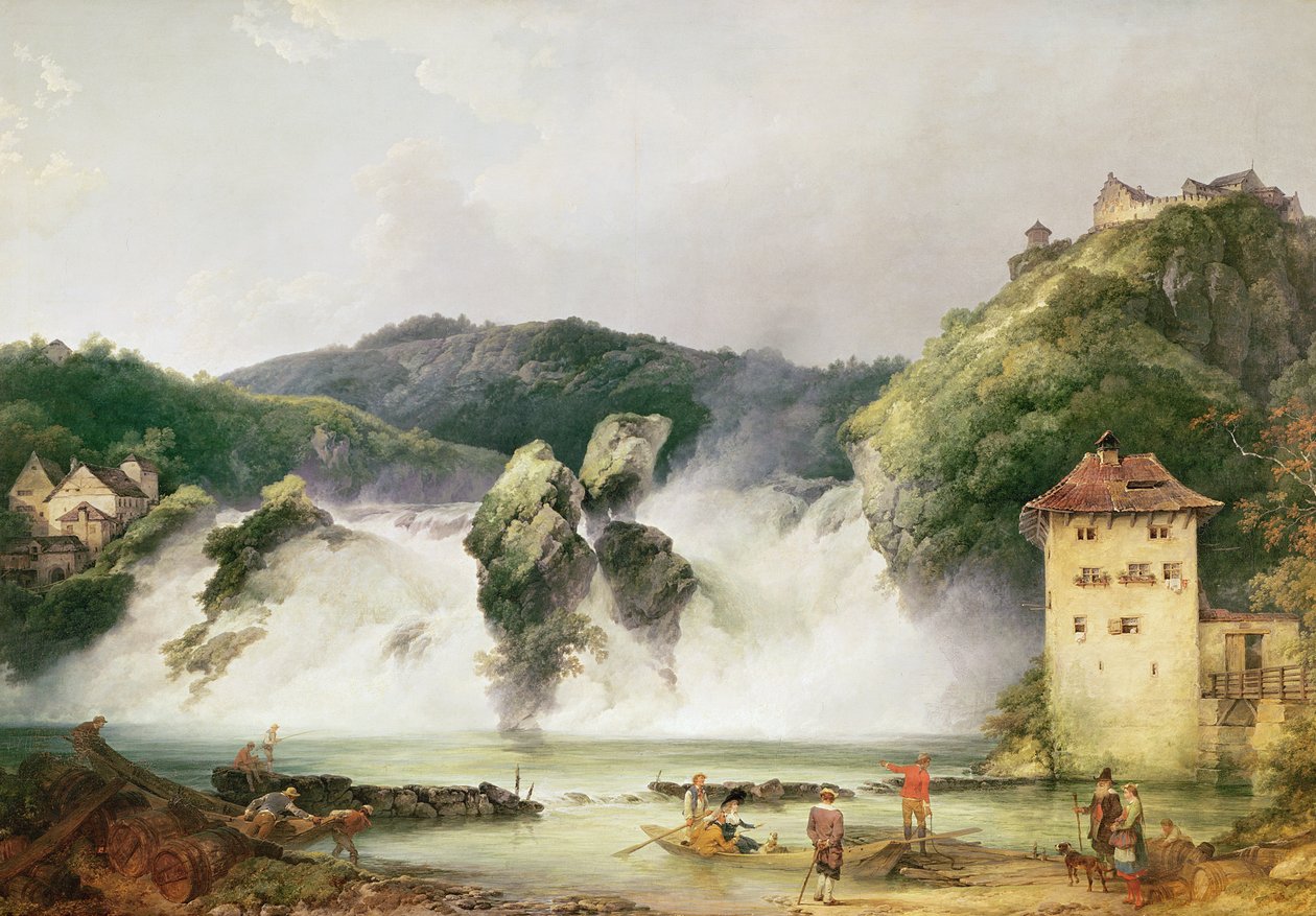 シャフハウゼンのライン滝、1775 作： フィリップ・ジャック・ド・ルーテルブール