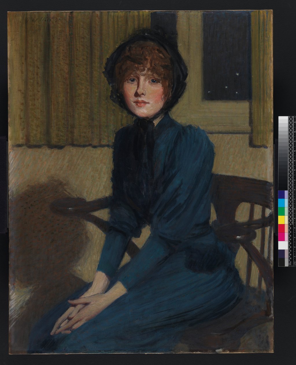 青いドレス、1892 作： フィリップ・ウィルソン・ステア