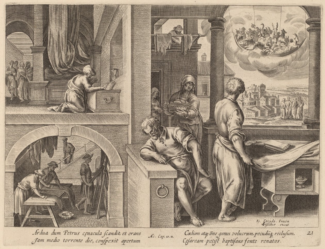 聖ペテロのビジョン 作： Jan van derStraetの後のPhilipGalle