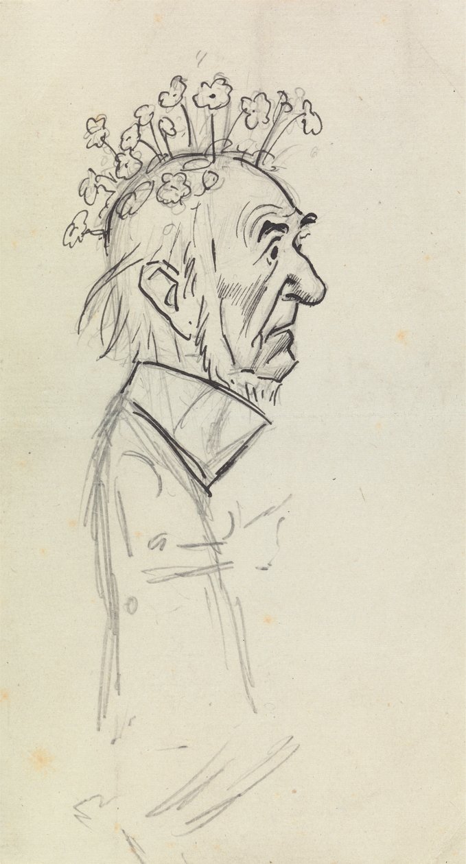 Caricatura Retrato de Gladstone 作： フィリップ・ウィリアム・メイ