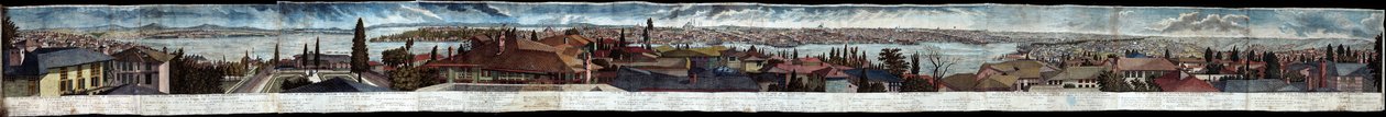 1740年にスウェーデンの宮殿から見たコンスタンティノープルのパノラマ 作： グデヌスのフィリップ・フェルディナンド