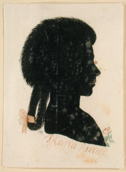 マリア・エリザベス・ルンゲ（b.1763）、1789（紙にインドのインク） 作： フィリップオットールンジ