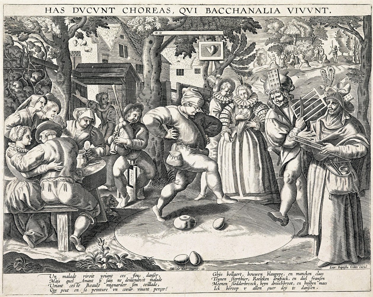 エッグダンス、c. 1580年。 作： フィリップ・ガレ