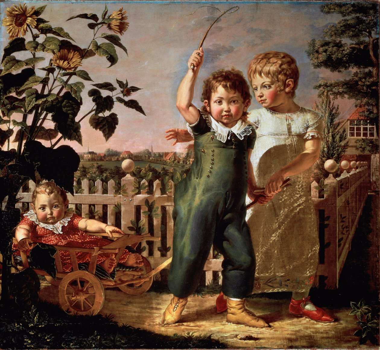 子どもたちのハルセンベックの肖像 フィリップ・オットー・ルンゲ（1777-1810）の絵 1805年 日130,5x140,5 cm  ハンブルグ、Kunsthalle