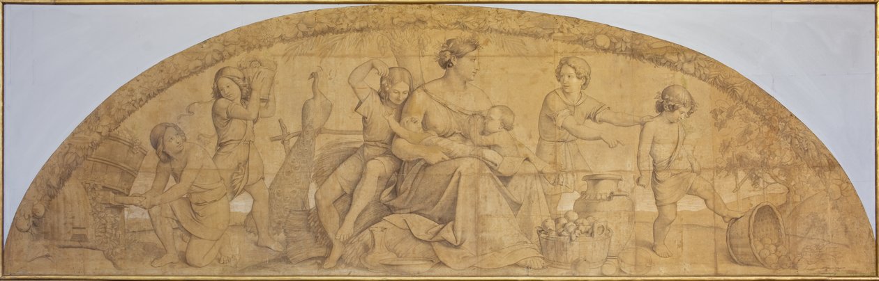 Die sieben fetten Jahre - Karton für das Fresko in der Casa Bartholdy 作： フィリップ・ベイト