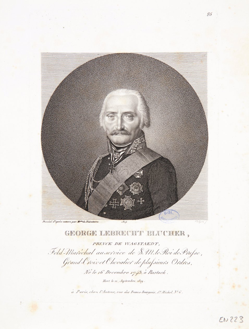 ジョージ・レブレヒト・ブルシェの肖像、1814年 作： フィリップ・ヴェリン