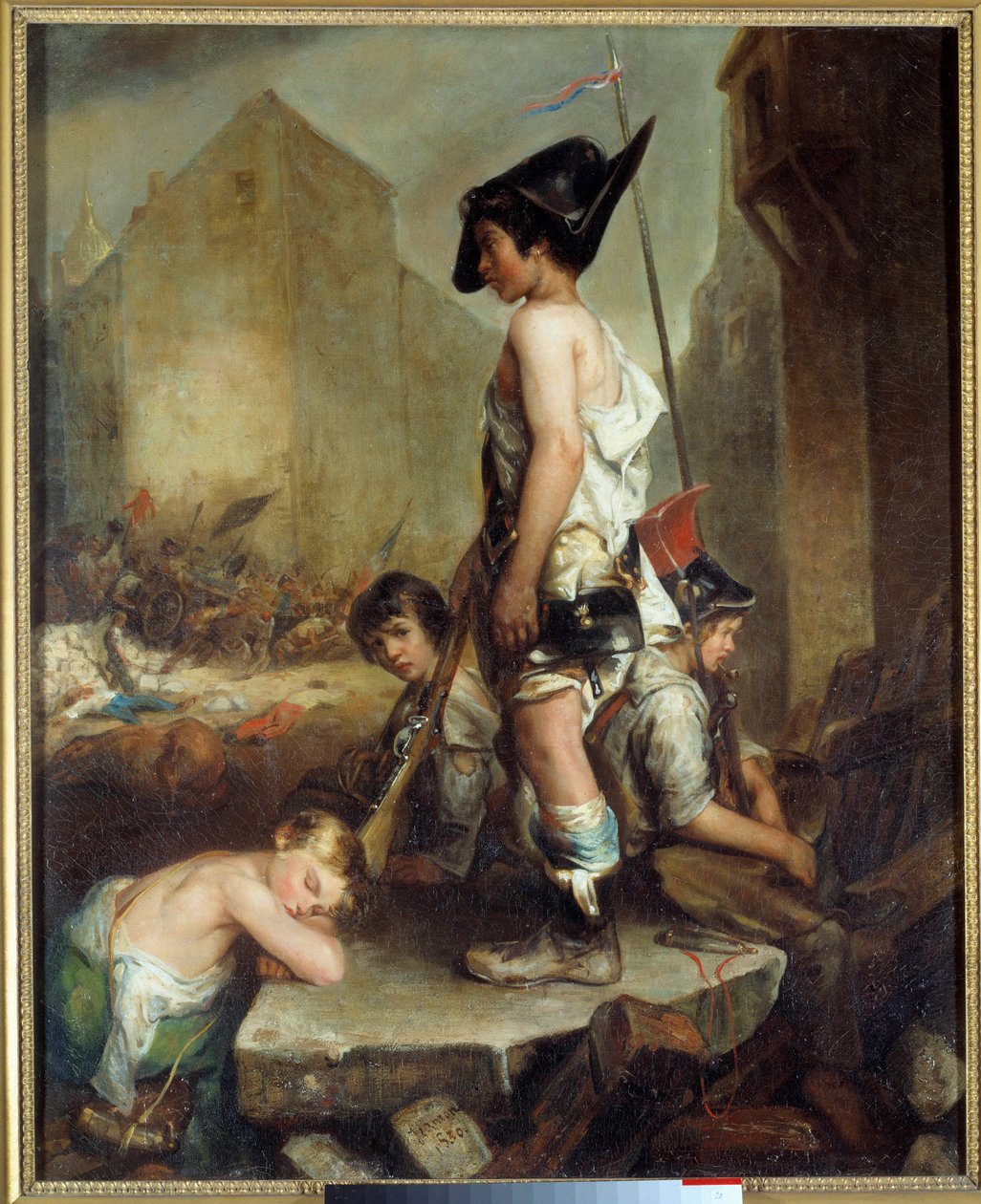 7月の革命。「Les Trois Glorieuses: les petits patriotes」パリの