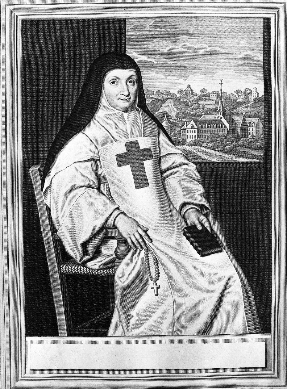 Jacqueline Marie Angélique Arnauld, mother Angélique (1591-1661), フランスの修道女、Port Royal des Champs (Port-Royal-des-Champs)の修道院長。 作： フィリップ・ド（後）シャンパーニュ