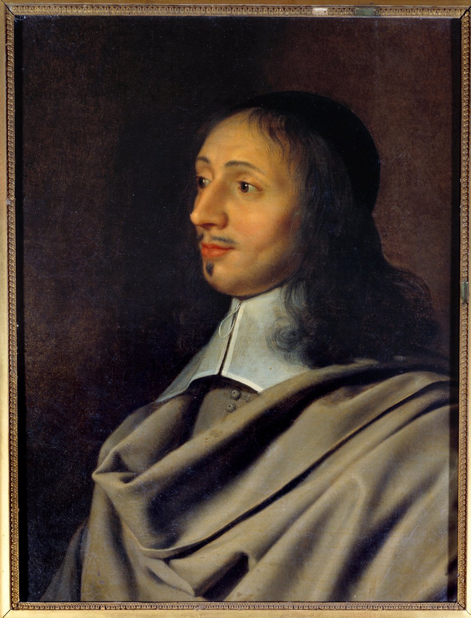 Porträt von Antoine Le Maistre (1608-1646), Professor für Rhetorik und Dichtung des Dramatikers Jean Racine. Eine bedeutende Figur des Jansenismus, er war Mitglied der Familie Arnauld - Kopie eines verlorenen Originalporträts von Philippe de Champaigne von Philippe de (after) Champaigne