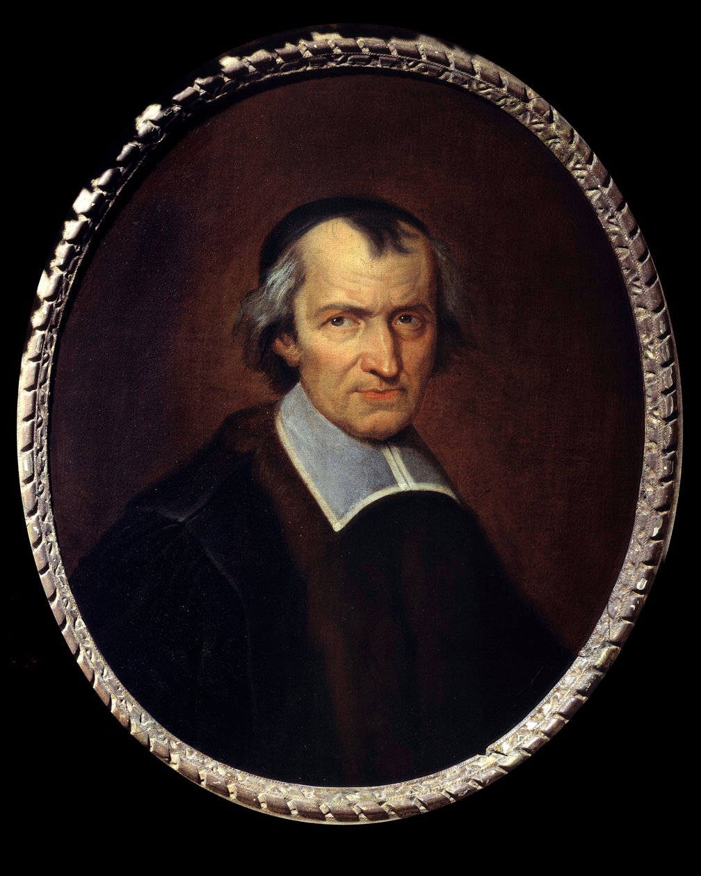 Antoine Arnauld dit le Grand Arnauld (1612-1694) の肖像 フランスの司祭、神学者、哲学者、数学者、ジャンセニストの一員 Philippe de Champaigne (1631-1684) による絵画 17世紀 日。0,69x0,57 m 作： フィリップ・ド・シャンペーン