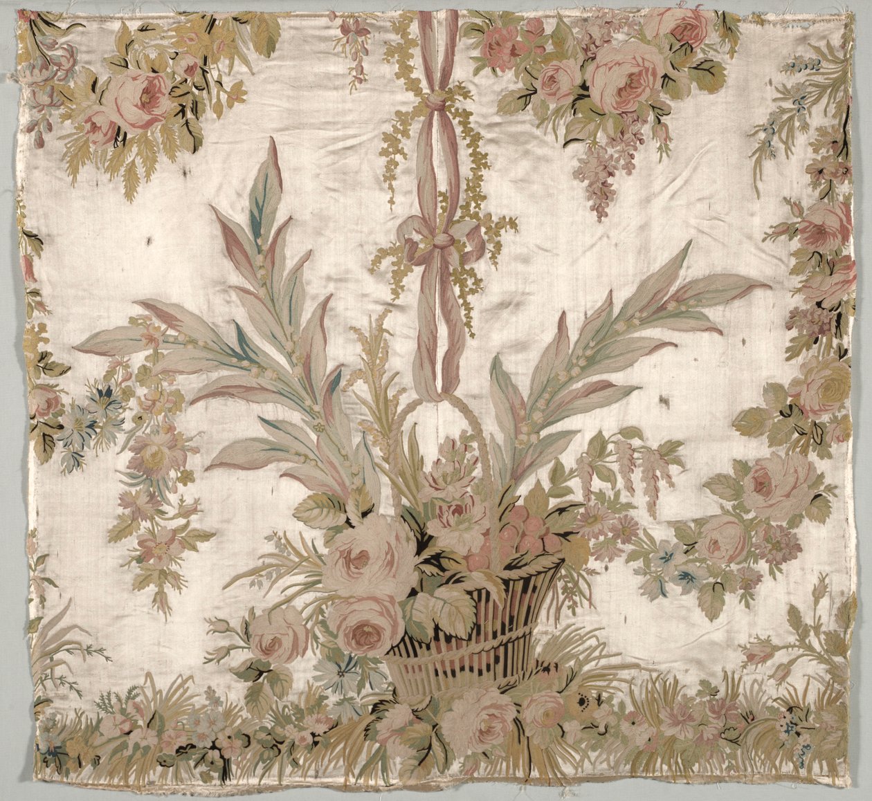 Coverlet Fragment、c。 1760-1770。 作： フィリップ・ド・ラサル