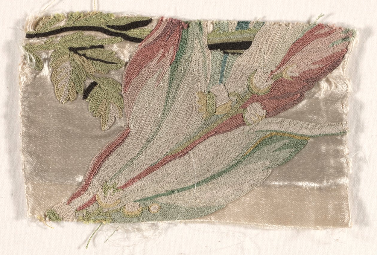 Coverlet Fragment、c。 1760-1770。 作： フィリップ・ド・ラサル