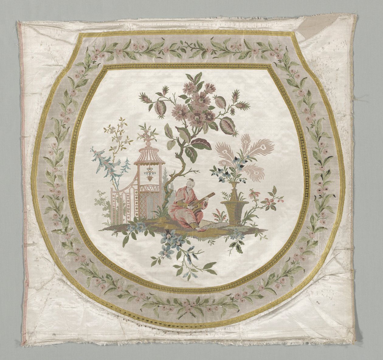 椅子の座席の室内装飾品c。 1743-1774。 作： フィリップ・ド・ラサル