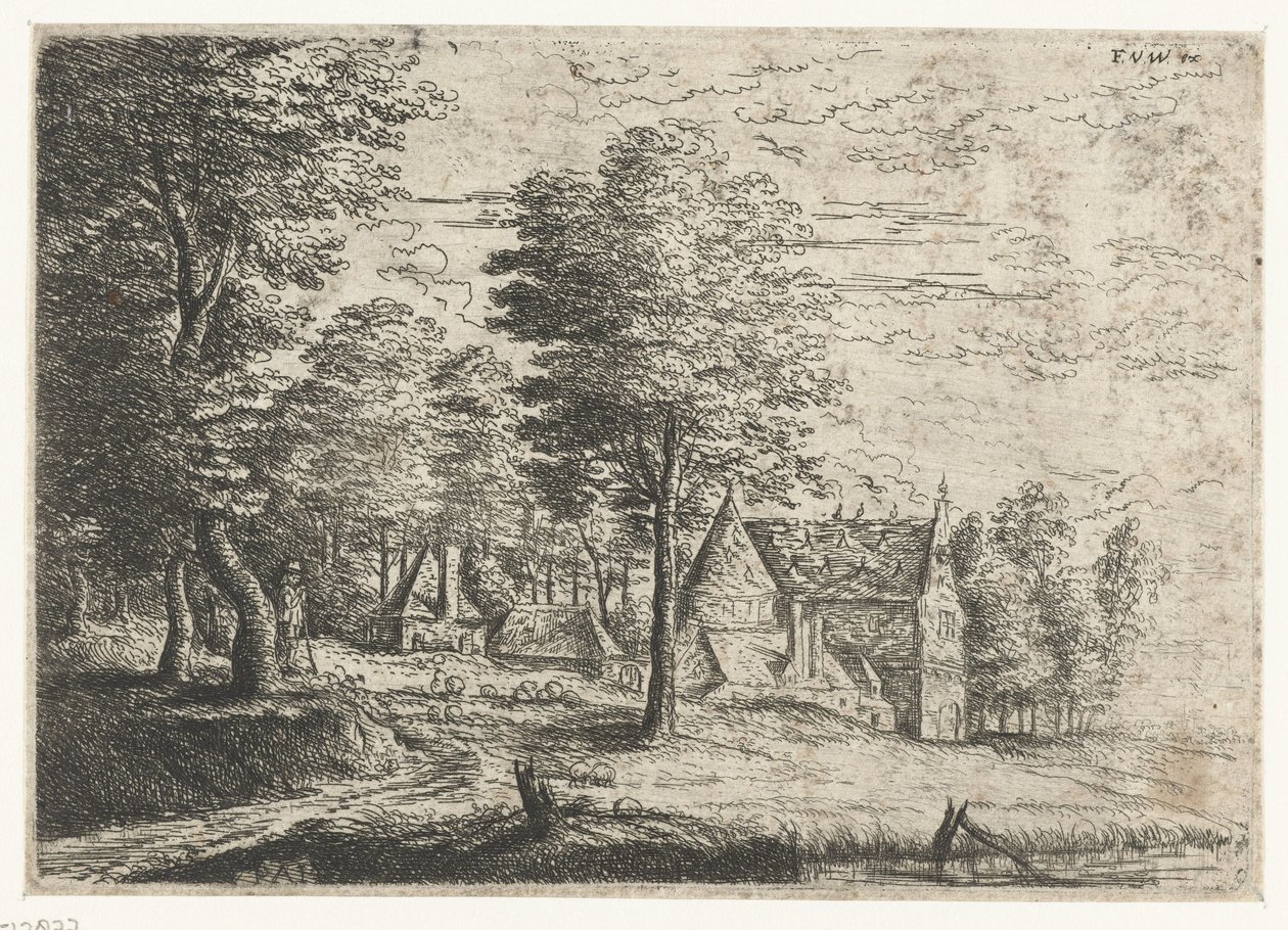 羊飼いと群れのいる風景 三つの風景（連載タイトル） 作： Philips Augustin Immenraet