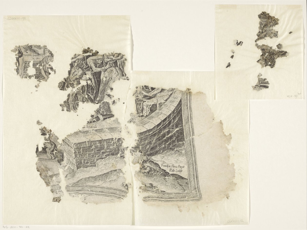 Cebes シーンのプリントの右下隅 Tabula Cebetis Carta Vitae (原題) 作： フィリップ・ハレ