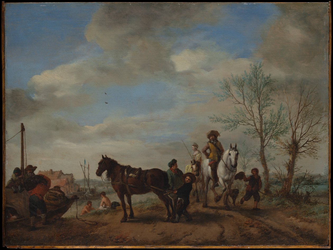 馬に乗った男と女 作： Philips Wouwerman