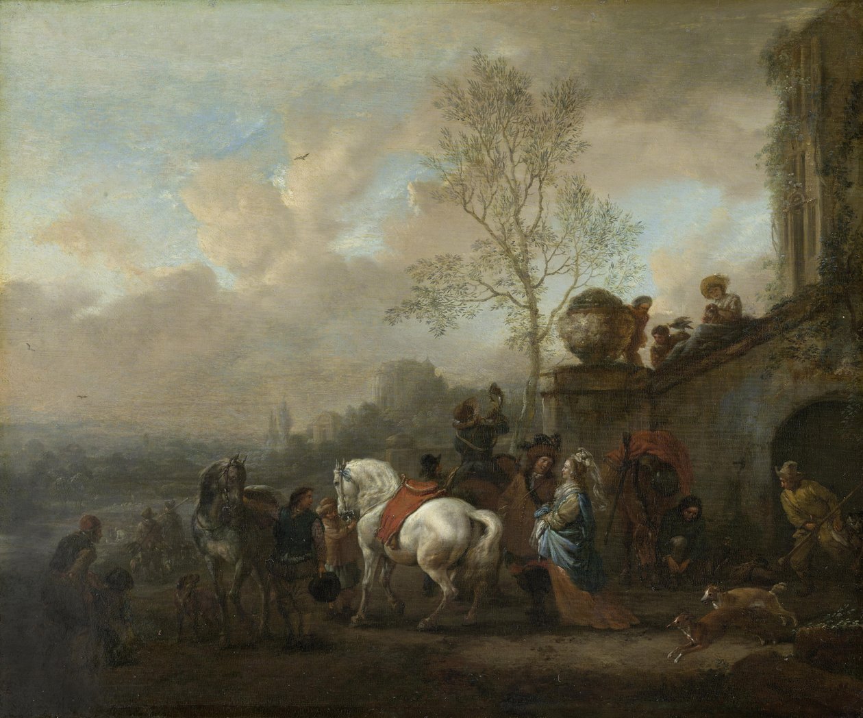 狩りへ出発 作： Philips Wouwerman