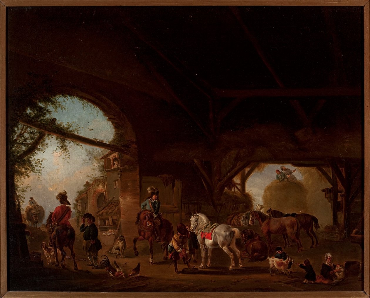 農場の風俗場面 作： Philips Wouwerman