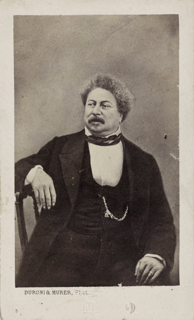著者 アレクサンドル・デュマの父 1802-1870, 1870. 作： 写真スタジオDuroniとMurer。