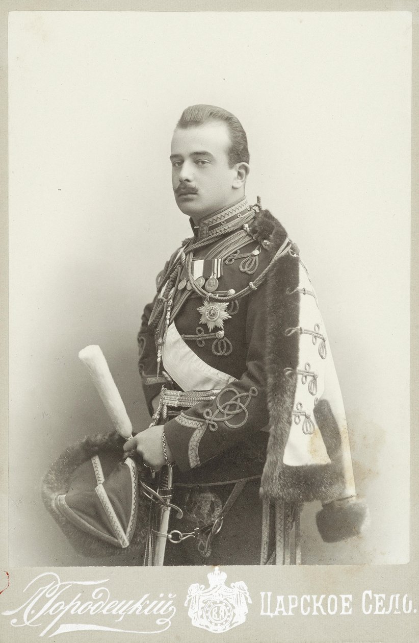 ロシア大公ボリス・ウラジミロヴィッチ 1877～1943年、c. 1900年。 作： 写真スタジオL.ゴロデツキー。