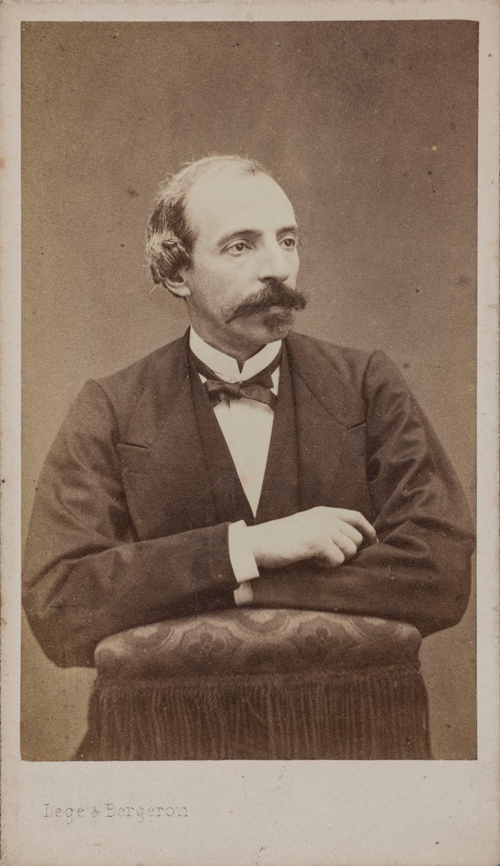 作曲家エミール・ジョナスの肖像 1827-1905. 作： 写真スタジオLegéとBergeron。