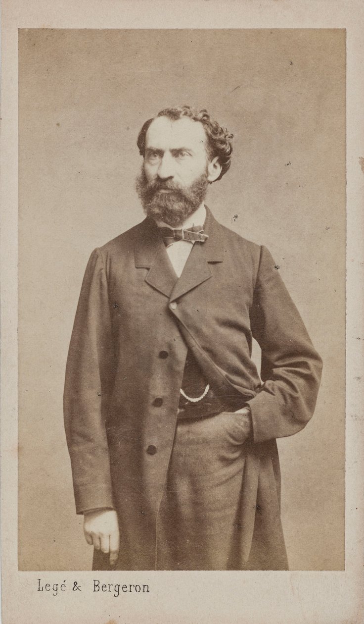 作曲家プロスパー・パスカルの肖像 1825-1880年、c. 1875年。 作： 写真スタジオLegéとBergeron。