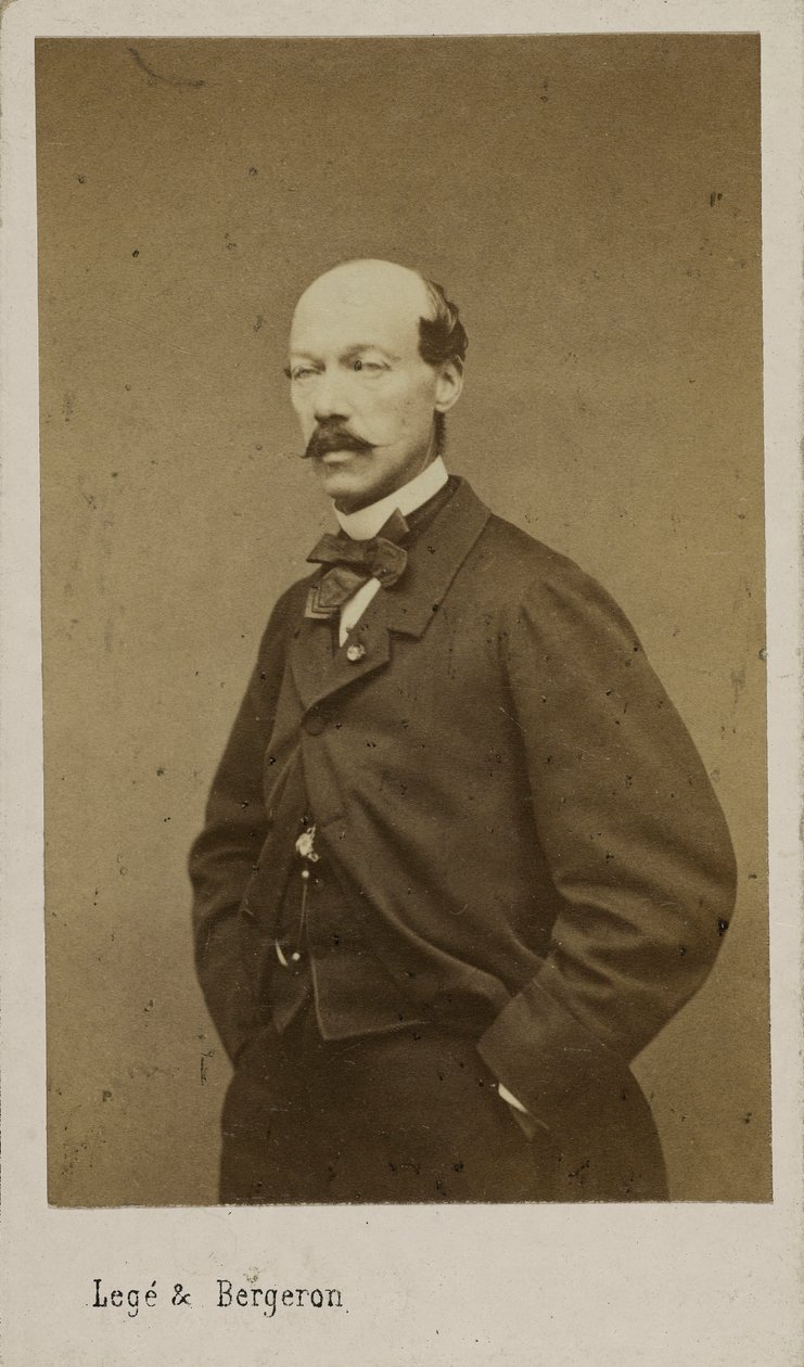 作曲家アレクサンドル・バッタの肖像 1816-1902年、c. 1880年。 作： 写真スタジオLegéとBergeron。