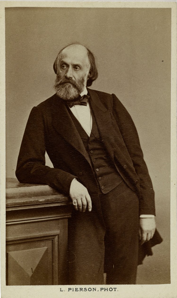 詩人ビクター・デ・ラプレードの肖像1812-1883、c。 1870。 作： 写真スタジオメイヤーとピアソン。