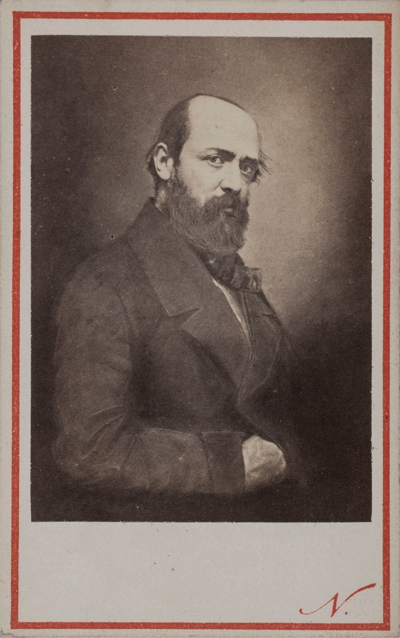Henri Murger 1822-1861 の肖像、1861 年。 作： 写真スタジオナダール。