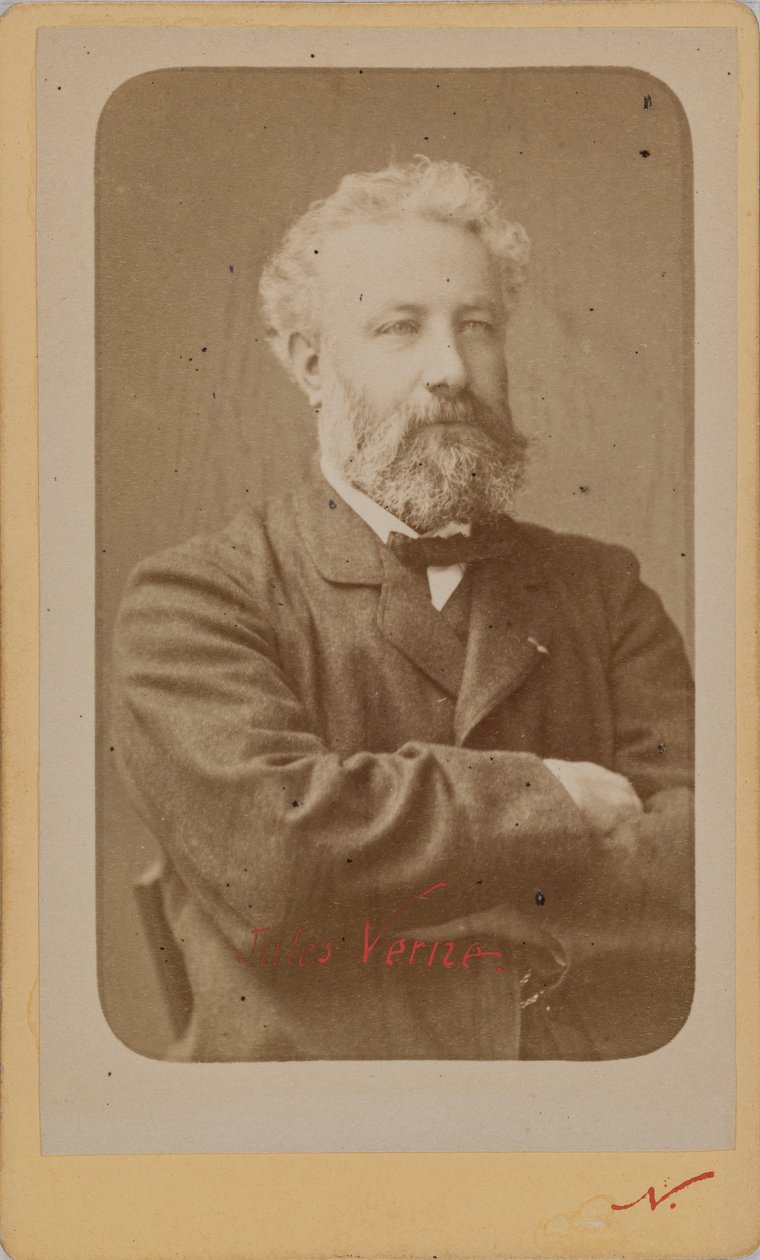 ジュール・ヴェルヌの肖像 1828-1905、c。 1870年。 作： 写真スタジオナダール。