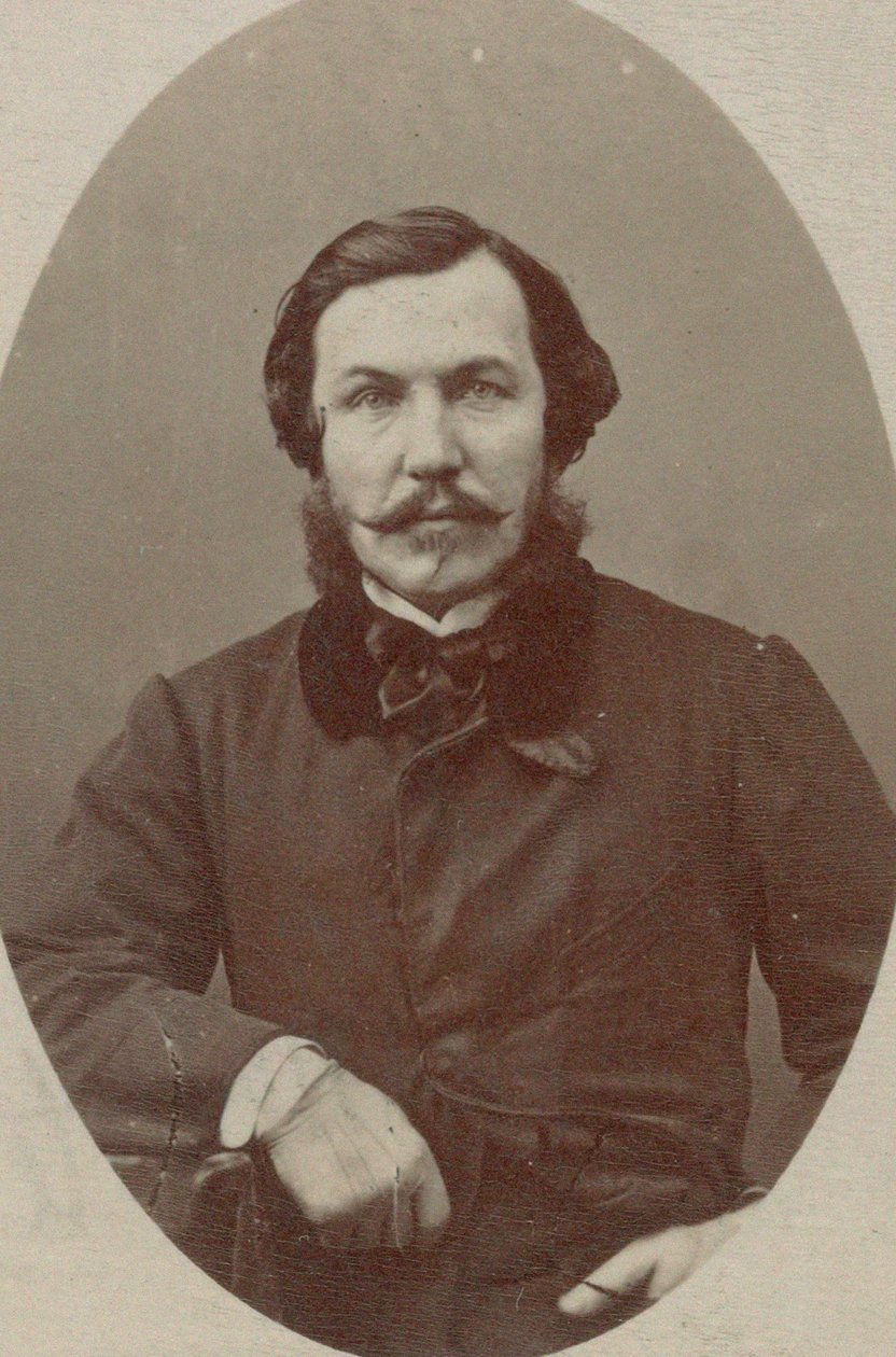 ピアニストで作曲家のアルフレッド・クイダン (1815-1893) の肖像。 作： 写真スタジオナダール。
