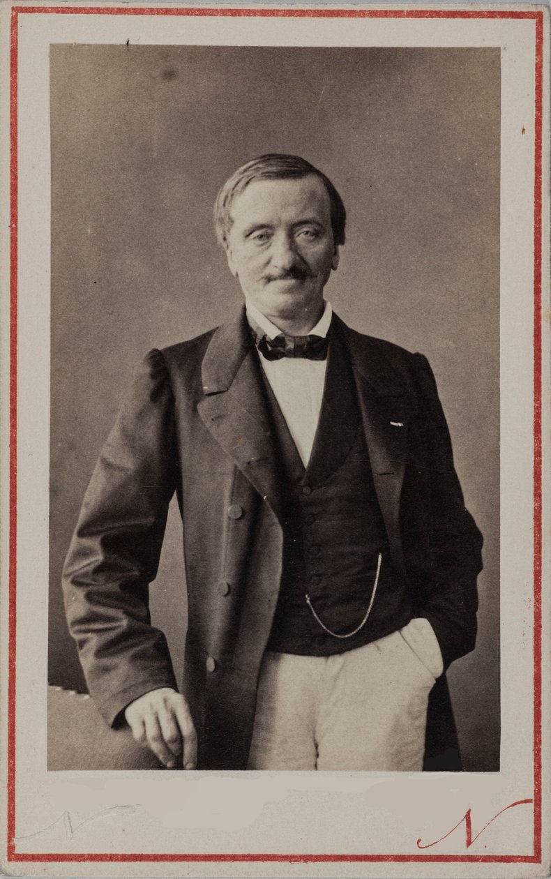 作曲家アントワーヌ・エルワートの肖像、1808～1877年、1860年頃。 作： 写真スタジオナダール。