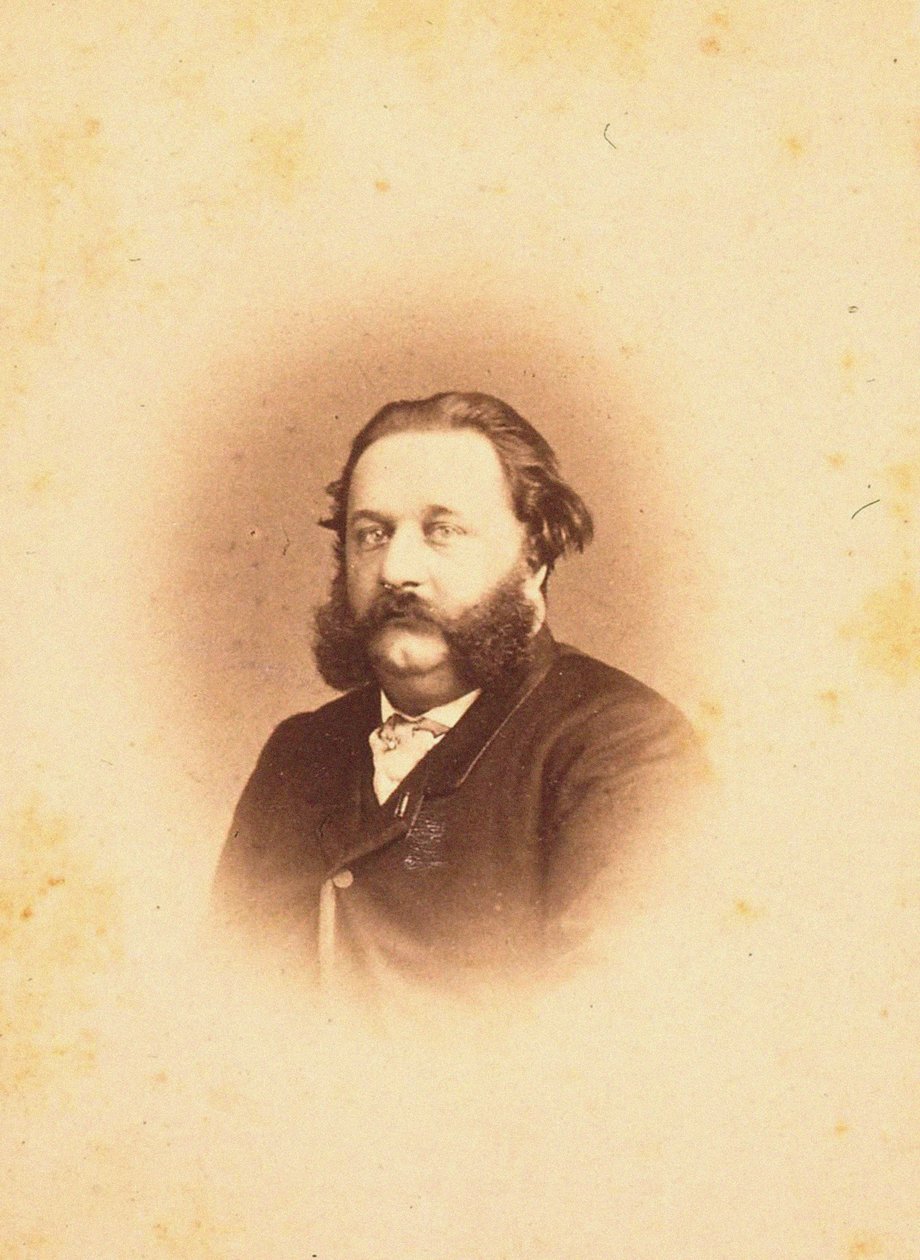作曲家AlfredJaëll1832-1882、1866の肖像。 作： 写真スタジオペッツ。