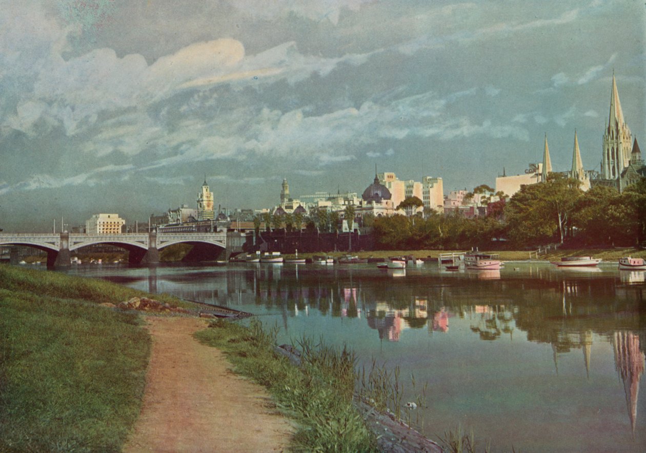 メルボルン市（カラー写真） 作： 写真家オーストラリア人