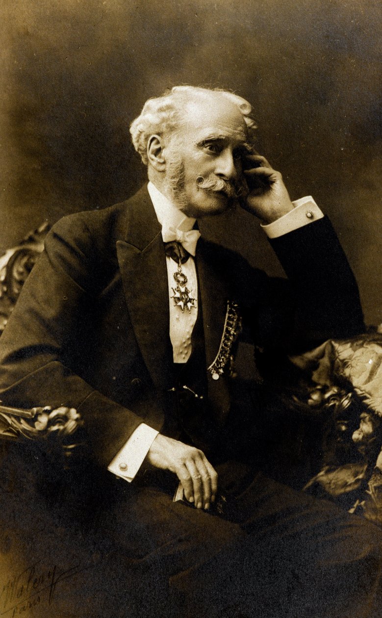 Francois Stephen Emile Liegeard (1830-1925) フランスの作家、詩人、政治家の肖像 - 写真、Coll.Baussy 作： 写真家フランス人