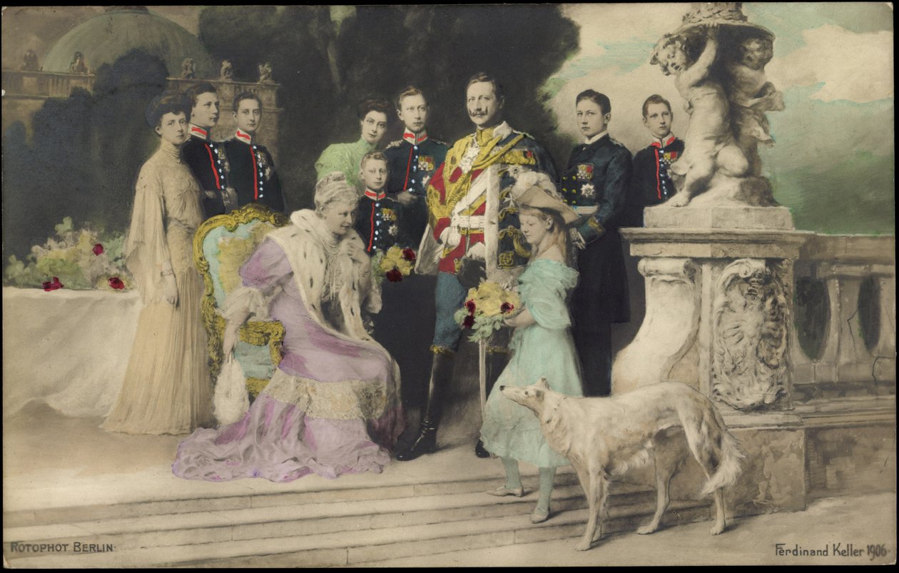 ヴィルヘルム2世時代の皇室, グレイハウンド, RPH 作： 写真家ドイツ語