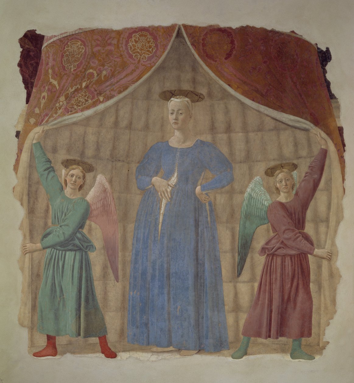 マドンナデルパルト、c.1450-70（復元後）（755561、172472、169194も参照） 作： ピエロ・デラ・フランチェスカ