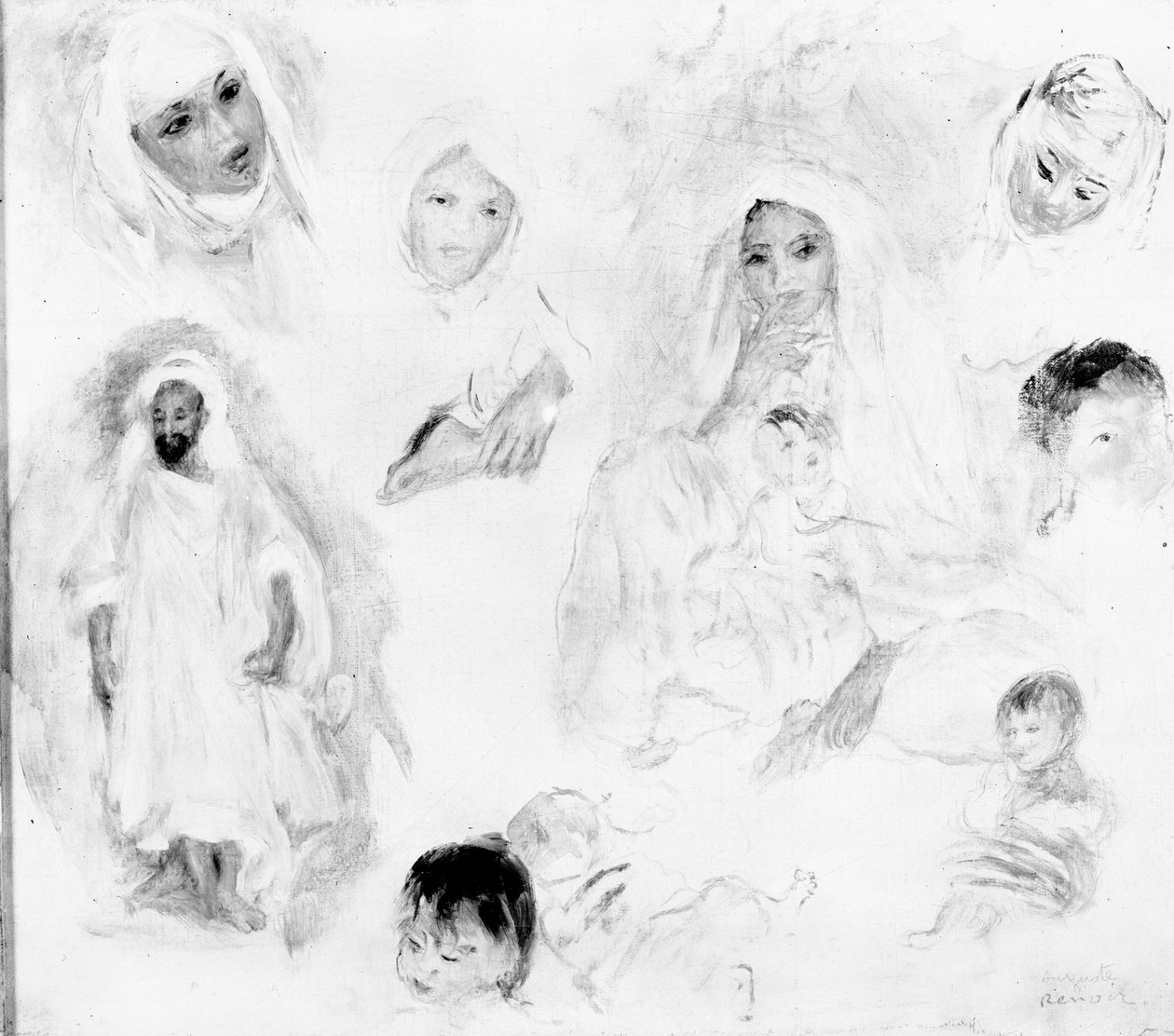 アラブ人、1881-82 作： ピエールオーギュストルノワール