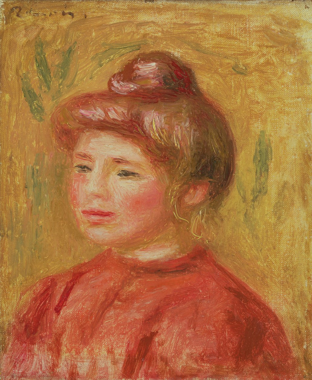 赤の女性の胸像1905–08 作： ピエールオーギュストルノワール
