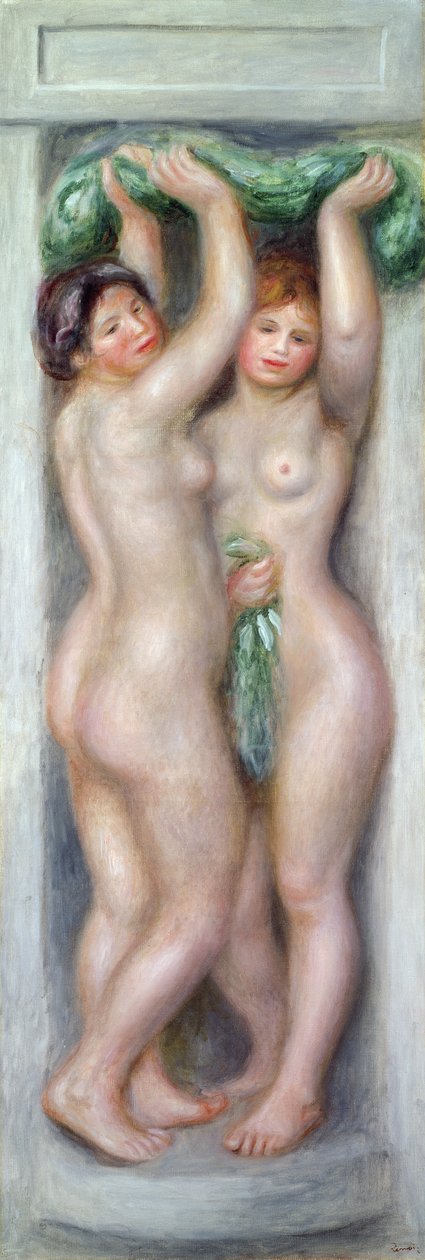 Caryatids、c.1910 作： ピエールオーギュストルノワール