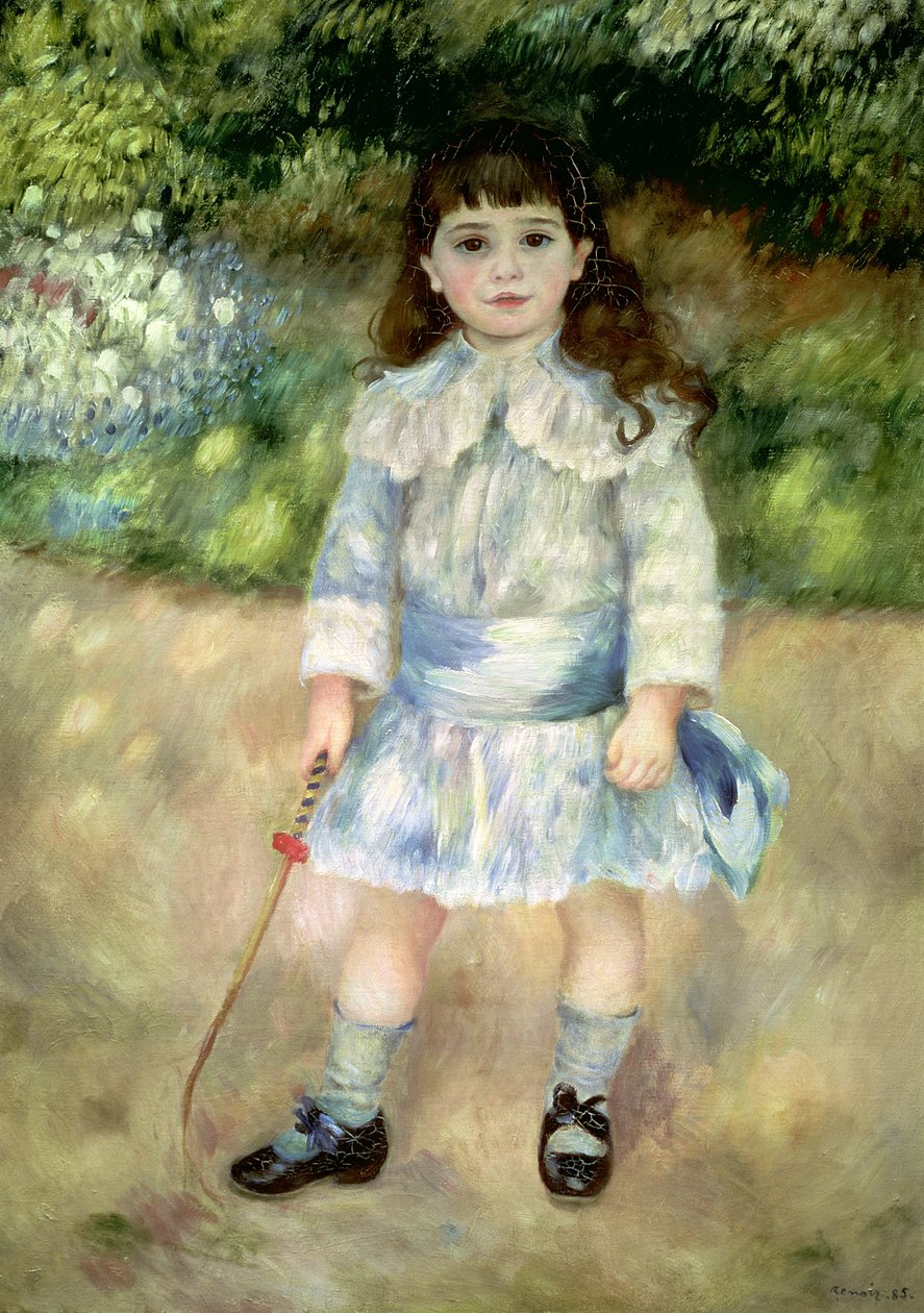 鞭を持つ子供、1885 作： ピエールオーギュストルノワール