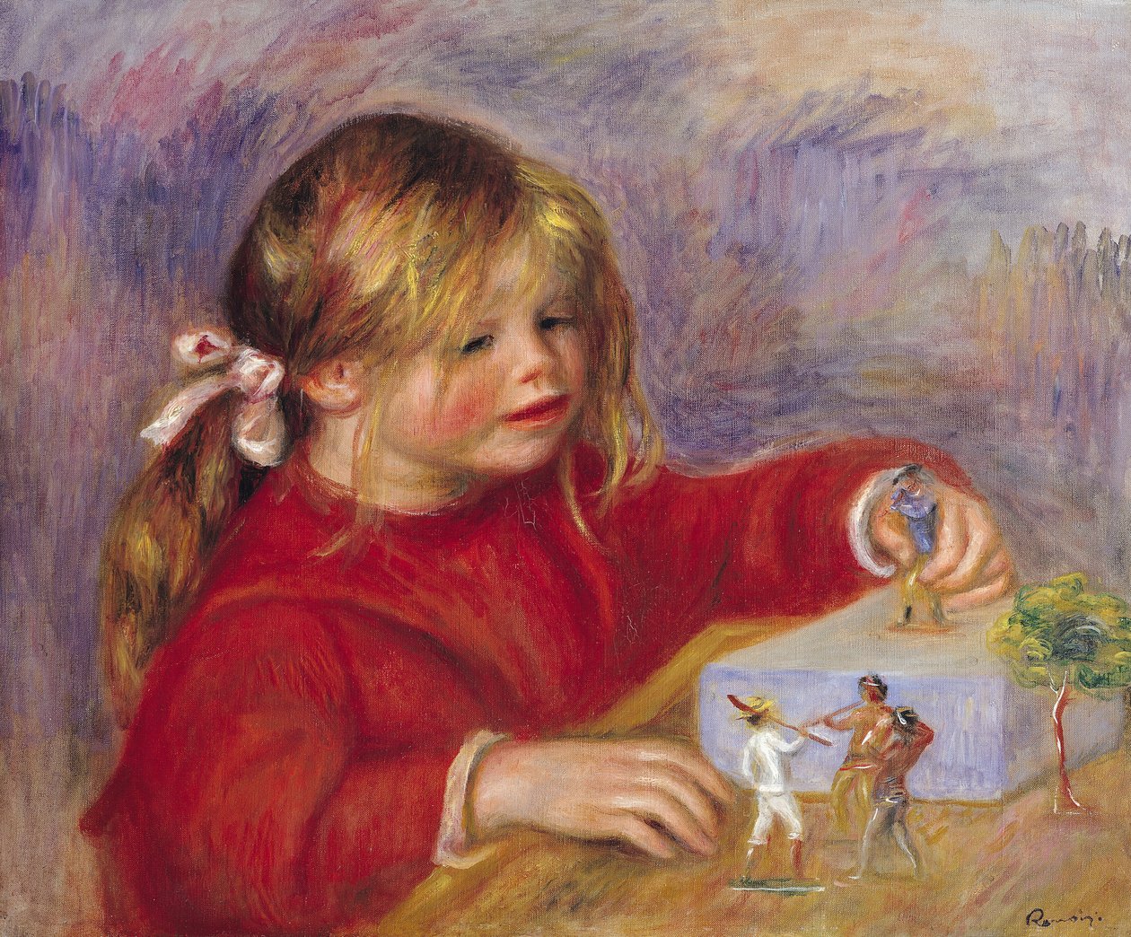 プレー、1905年のクロードルノワール（b.1901）（287547も参照） 作： ピエールオーギュストルノワール